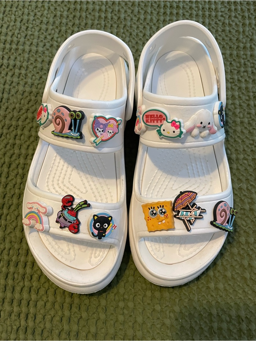 CROCS Classic Mega Crush Sandals with Kawaii Charms